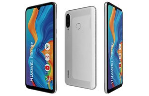 Huawei P30 Lite Pearl White Low Poly 3D model