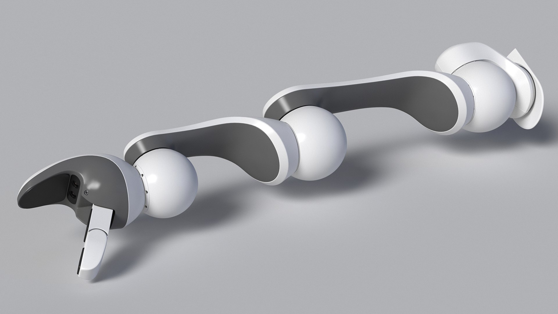Careobot 4 Arm Rigged 3D model preview