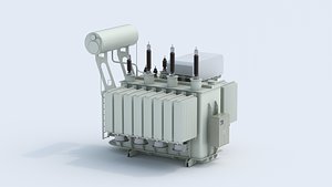 3D model Substation - Power Transformer