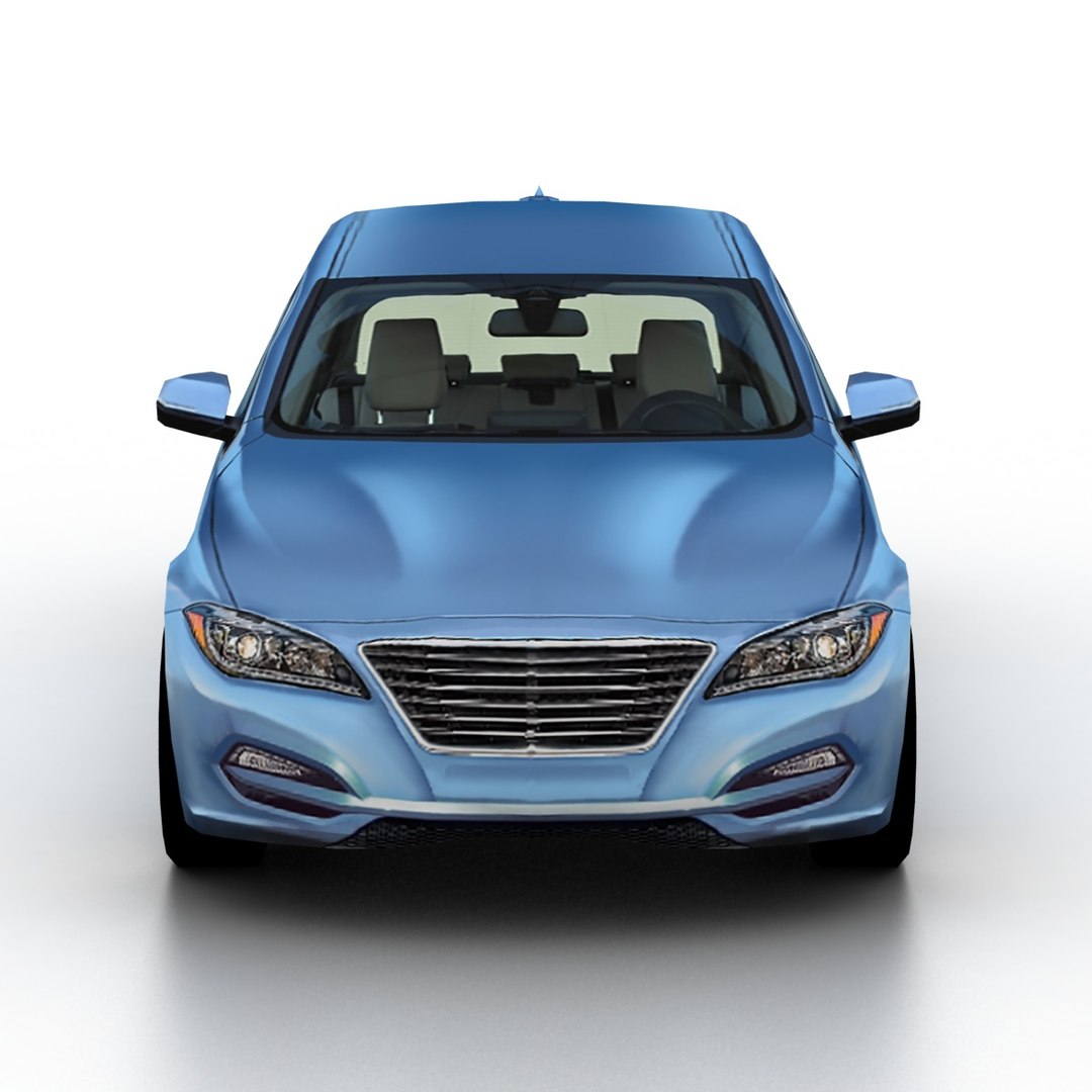 generic sedan 3d model
