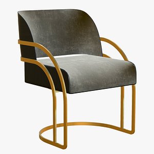 Dining Chair Gold Modern