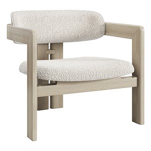 Gallotti and radice 0417 longue armchair 3D model