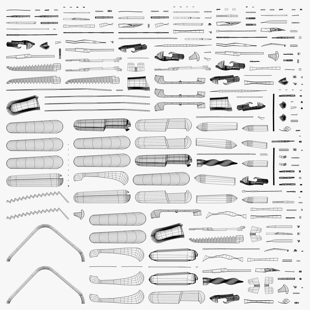 Swiss Army Knives 3d Model