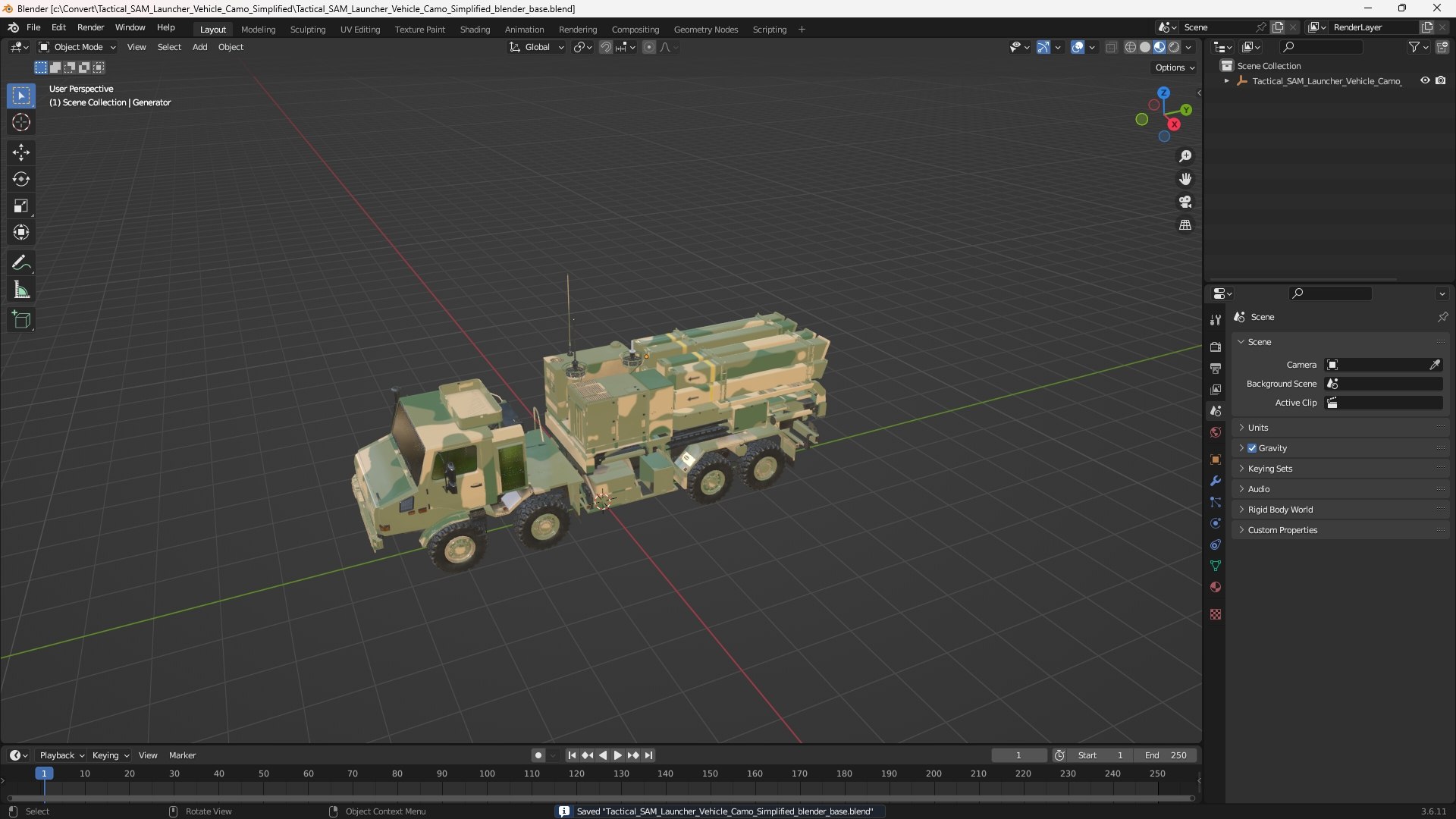 3D Tactical SAM Launcher Vehicle Camo Simplified model https://p.turbosquid.com/ts-thumb/7U/aiShXK/5r/tactical_sam_launcher_vehicle_camo_simplified_1001/jpg/1768178084/1920x1080/fit_q87/c9903837c3f061797790ea5a3e2bff03bc564142/tactical_sam_launcher_vehicle_camo_simplified_1001.jpg