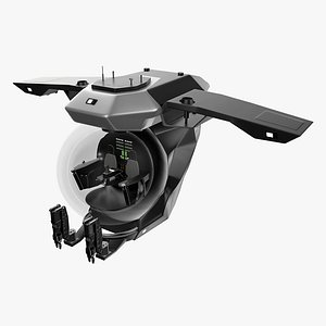 3D Modern Research Submarine