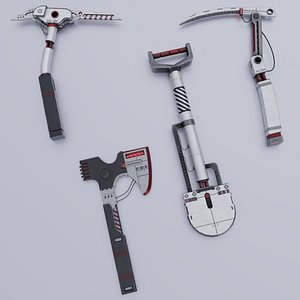 Sci-fi tools Collection lowpoly PBR