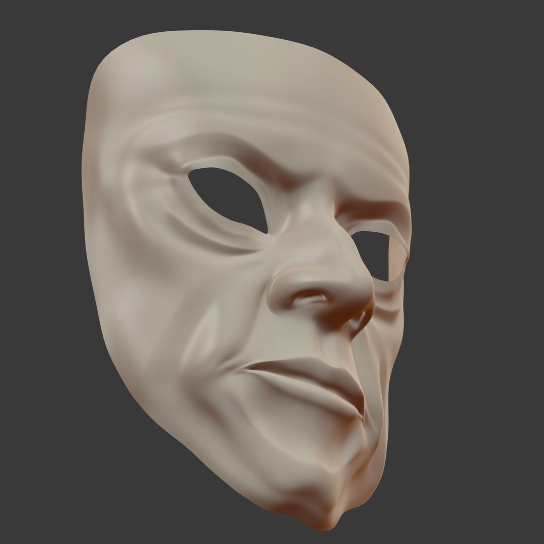 3d Model Anonymous Mask