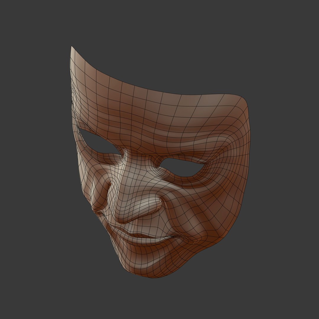 3d Model Anonymous Mask