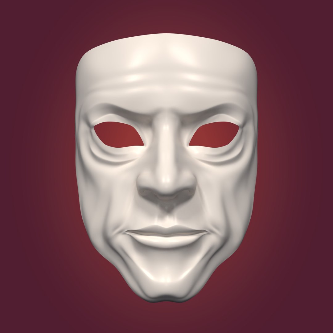 3d Model Anonymous Mask