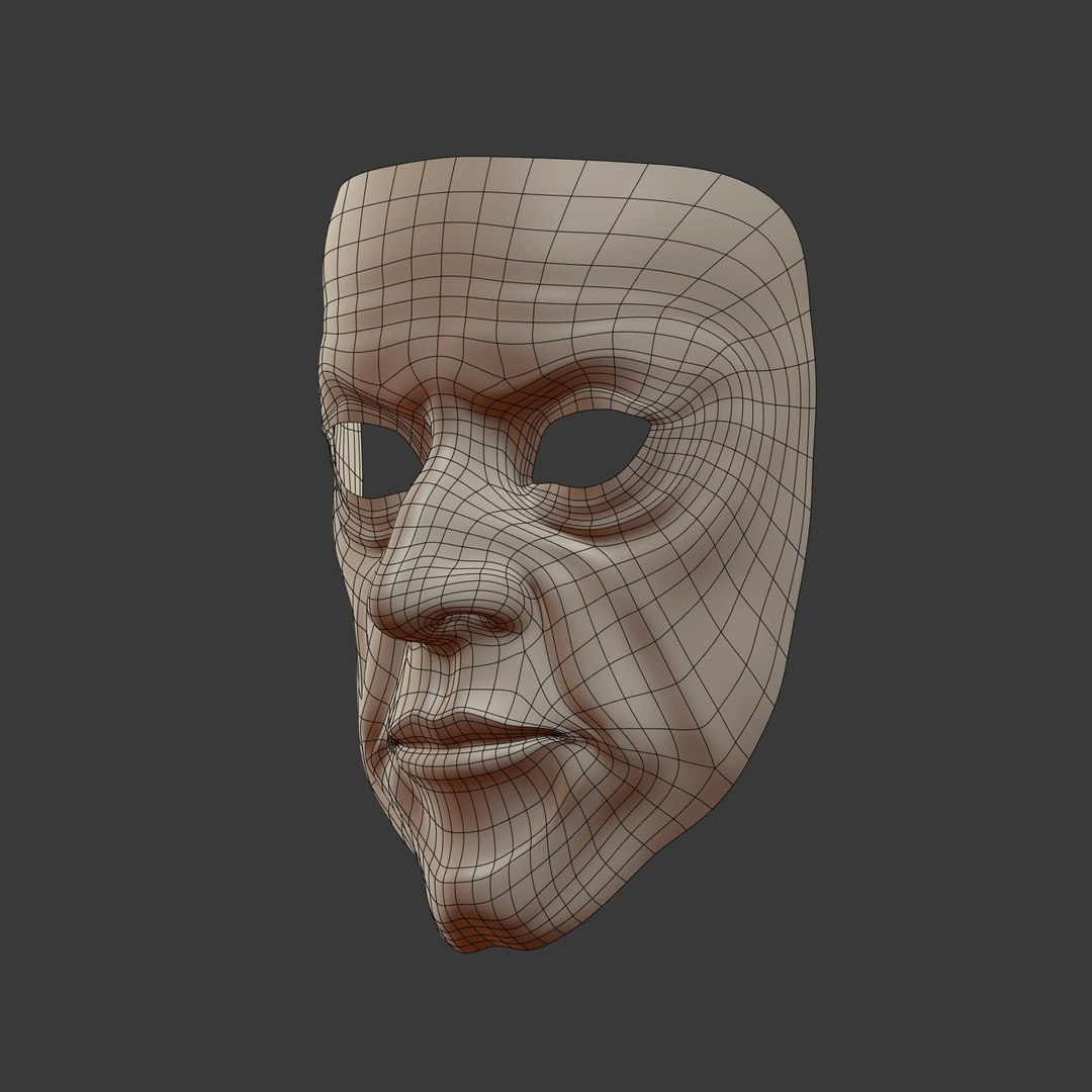 3d Model Anonymous Mask