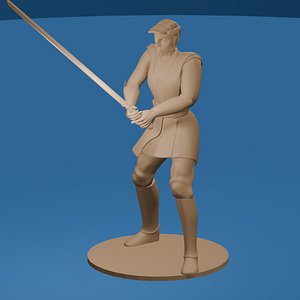 Cartoon Space Knight Hero model