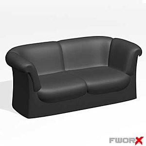 3ds max sofa loveseat