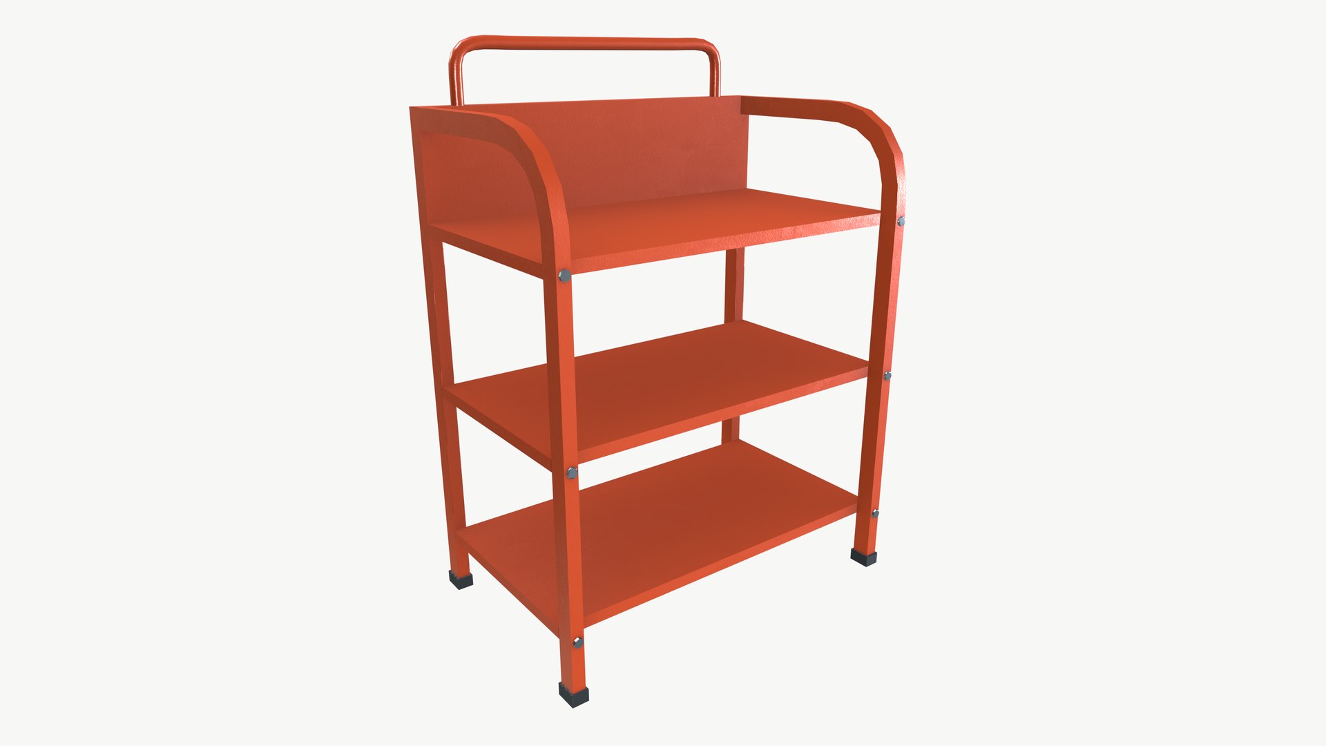 Three Shelf Rack 3D Model - TurboSquid 2430695