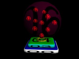 bubble lamp animation 3d 3ds
