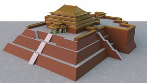 3D Earth Kingdom Royal Palace in ba sing se  from avatar the last airbender