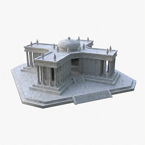 TEMPLE OF CANCER - Templo de Cancer - Low poly 3D model