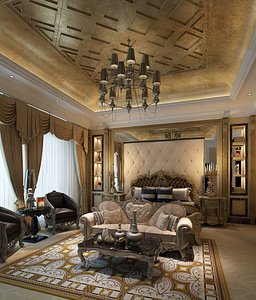 3D master bedroom