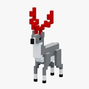 Voxel Deer 3D