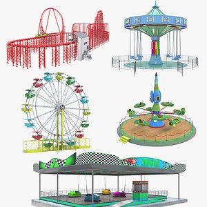 3D model Amusement Theme Park Collection 3