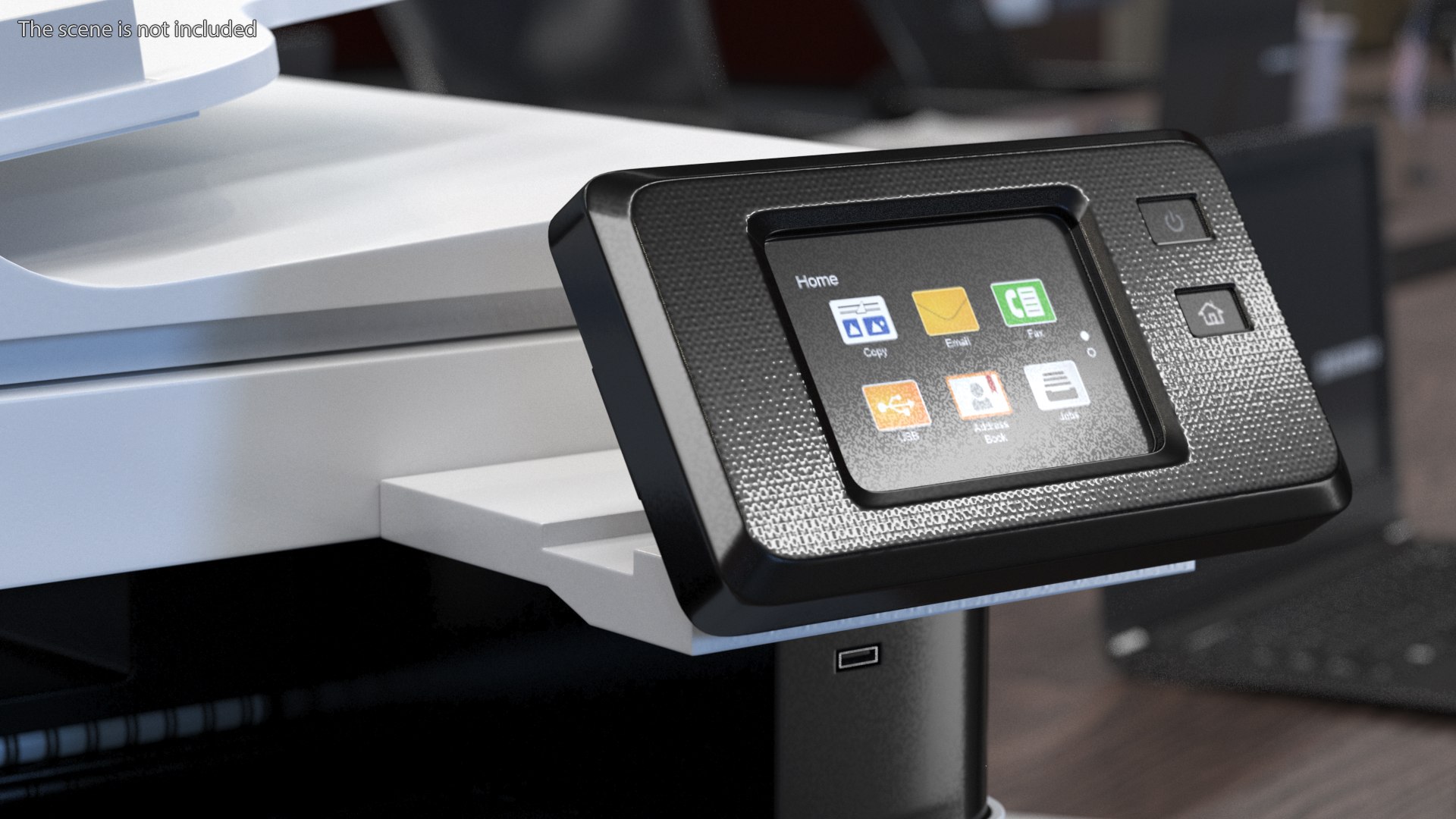 3D Multifunction Laser Printer Power ON TurboSquid 1855698