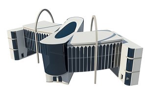 commercial building 3d max