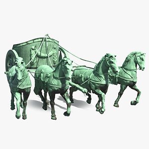 Quadriga Chariot Statue