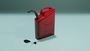 3D High-Quality Metal Gas Can 3D Model