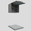 Kitchen furnitures up 45 cm glass doors orizontal 1