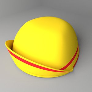 3D casquette cap model