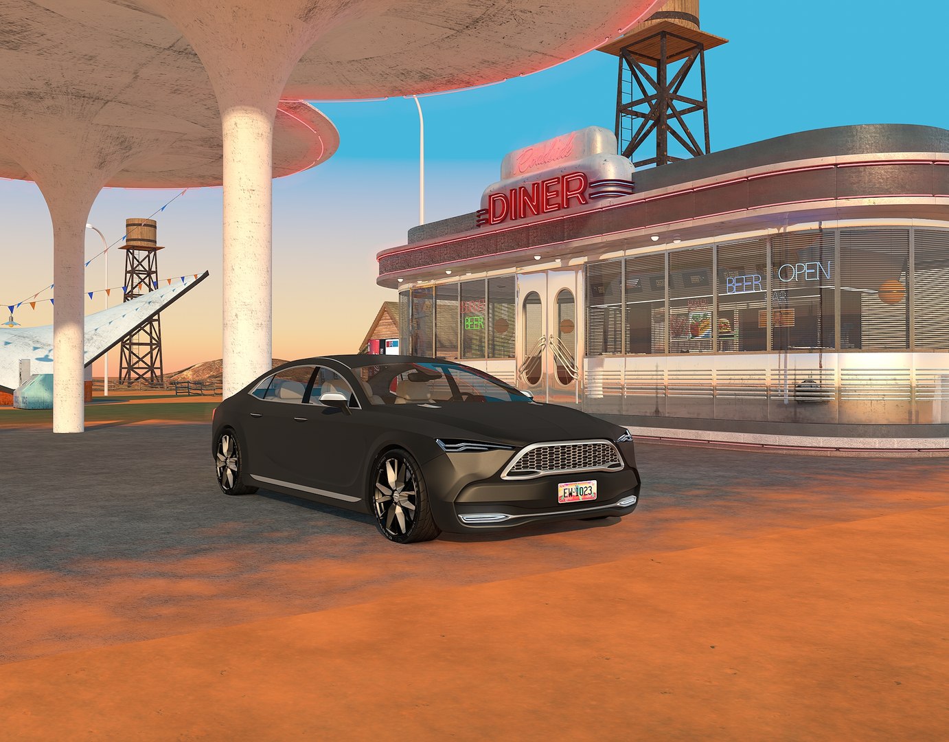 3D scene gas station diner model https://p.turbosquid.com/ts-thumb/7V/8BEK0H/6urPQz9W/gasstationss0024/jpg/1558007980/1920x1080/fit_q87/f3aa31ffbcacd8e2d58160ae5c0ea23e53eedb00/gasstationss0024.jpg
