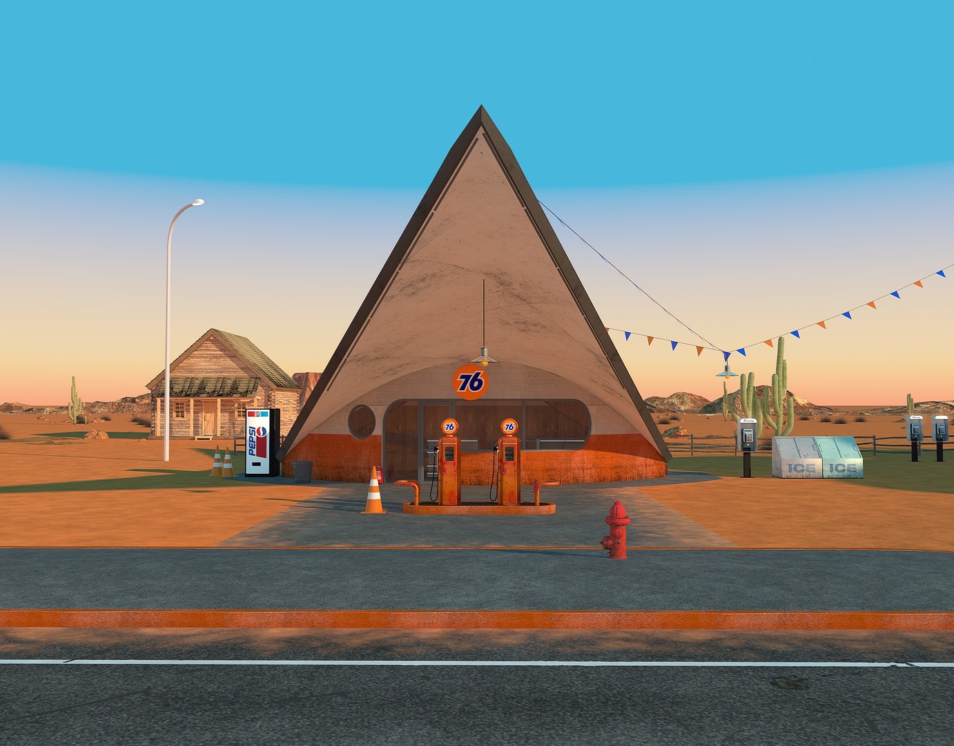 3D scene gas station diner model https://p.turbosquid.com/ts-thumb/7V/8BEK0H/R5lQx9IF/gasstationss0023/jpg/1558007980/1920x1080/fit_q87/586b9c60da77aa61bd5cee9f07500ddf0780feff/gasstationss0023.jpg
