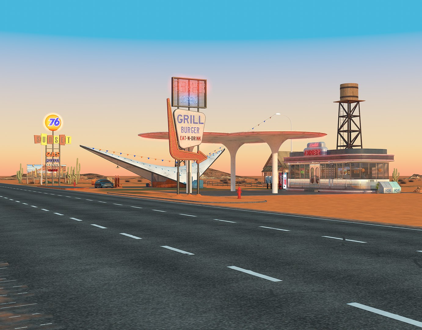 3D scene gas station diner model https://p.turbosquid.com/ts-thumb/7V/8BEK0H/SIIQGYod/gasstation0002/png/1558007979/1920x1080/fit_q87/d10787a11d289ed95c24e41a2f8d22eec681baa6/gasstation0002.jpg