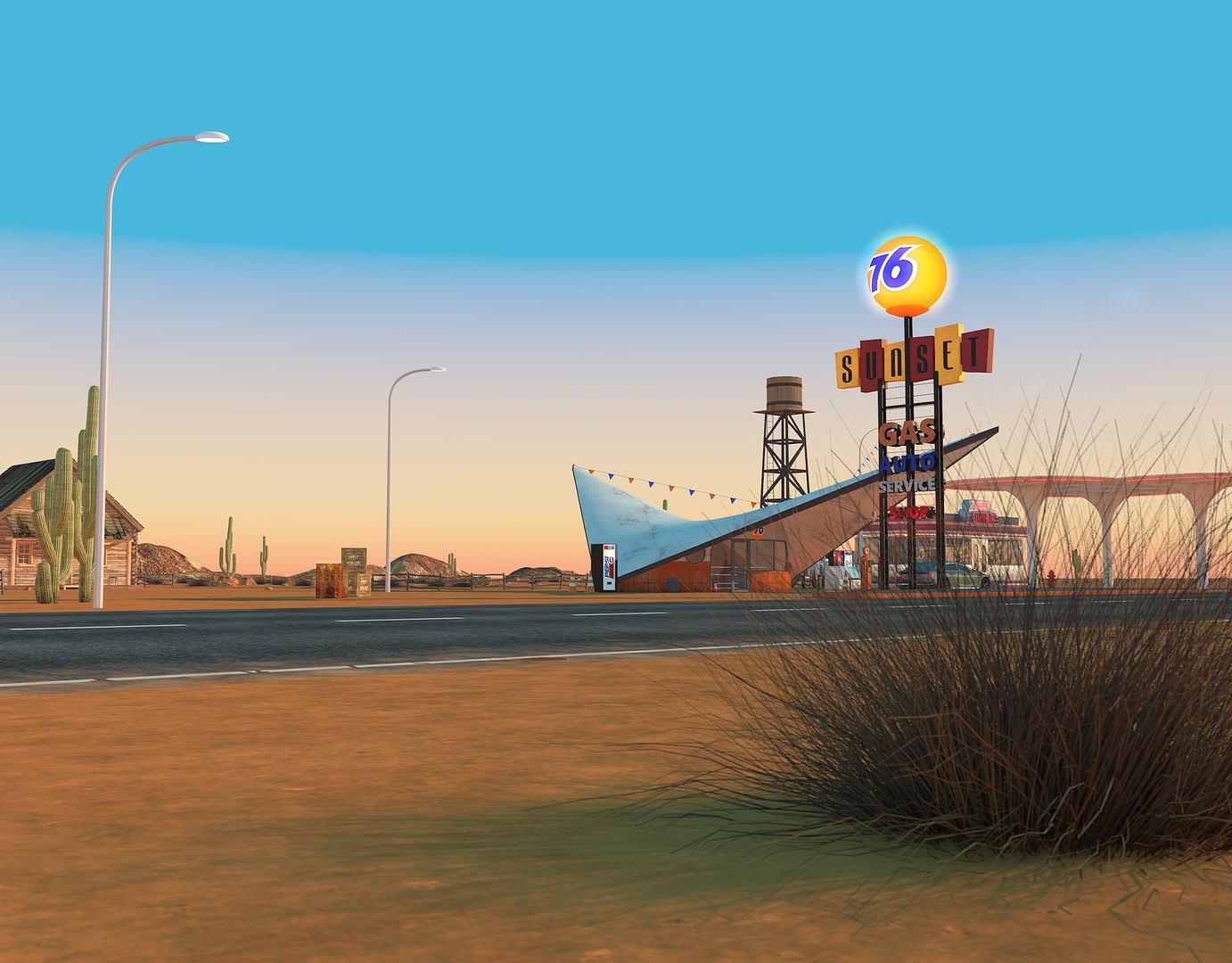 3D scene gas station diner model https://p.turbosquid.com/ts-thumb/7V/8BEK0H/Yr5v0V0S/gasstationss0007/jpg/1558007980/1920x1080/fit_q87/4520e1b58db19e7ebe05fc100436d1078ac25b8a/gasstationss0007.jpg