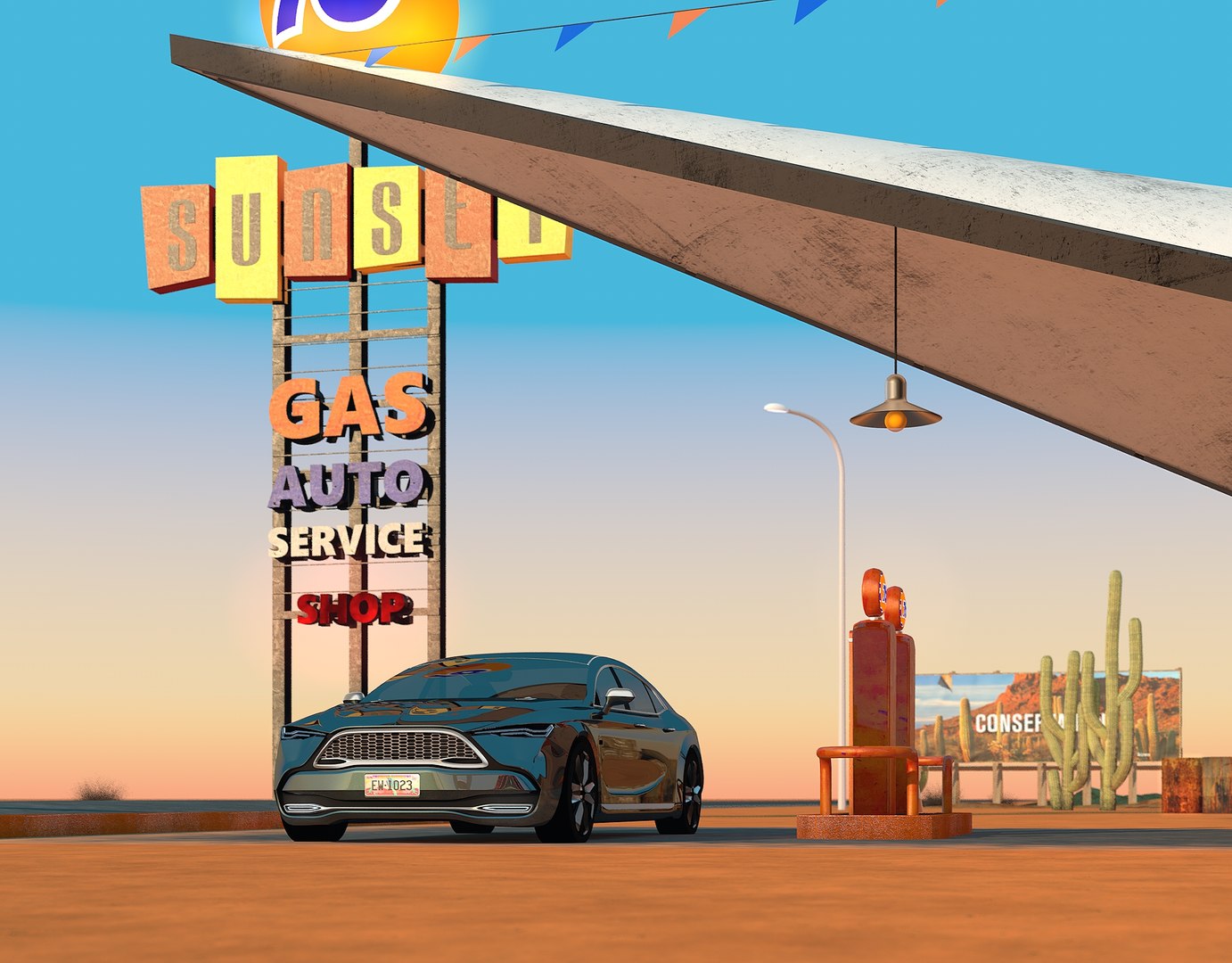 3D scene gas station diner model https://p.turbosquid.com/ts-thumb/7V/8BEK0H/sDvFIbYU/gasstationss0020/jpg/1558007980/1920x1080/fit_q87/f13d92e9c599612b9395135e540a7d5ed9bac26c/gasstationss0020.jpg
