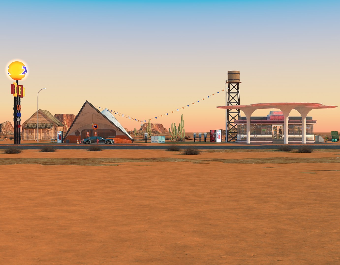 3D scene gas station diner model https://p.turbosquid.com/ts-thumb/7V/8BEK0H/sbjkx95U/gasstationss0014/jpg/1558007980/1920x1080/fit_q87/ec2807f14461da1ea41d89c95b551f70af04bf54/gasstationss0014.jpg