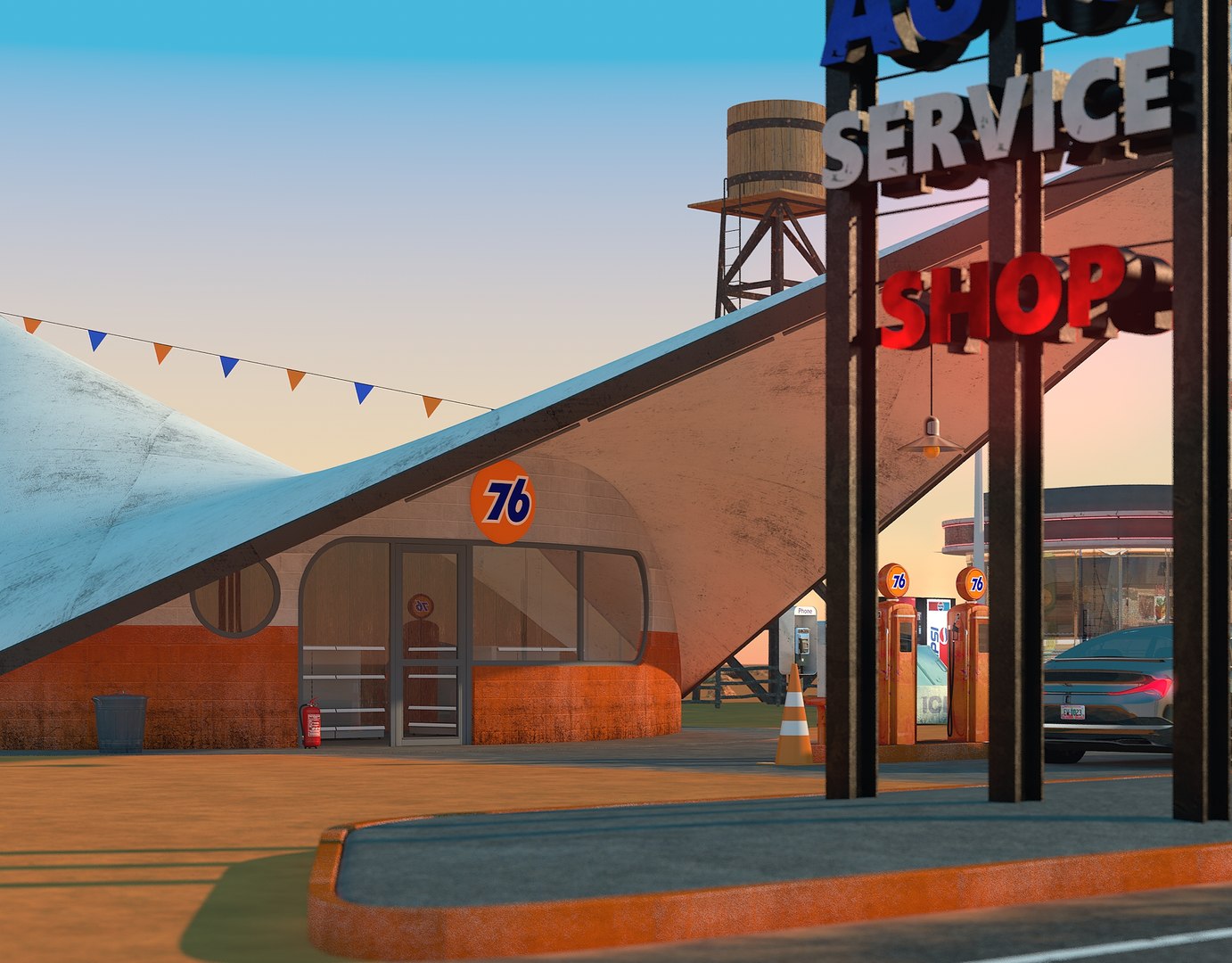 3D scene gas station diner model https://p.turbosquid.com/ts-thumb/7V/8BEK0H/xlYRS7m5/gasstationss0009/jpg/1558007980/1920x1080/fit_q87/fb4a34288fc7d3ee2f660a7439e0f5900947d588/gasstationss0009.jpg