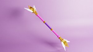 3D Star Guardian Lux Staff 3D Model model