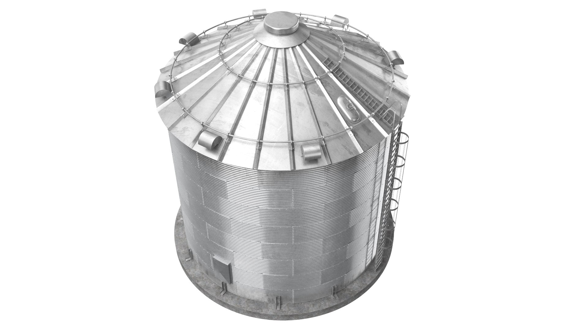 3d Grain Silo Turbosquid 1747349