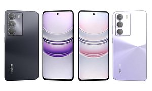 Realme Narzo 80 Lite Black And Violet 3D model