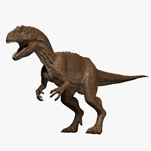 3d allosaurus fragilis dinosaur