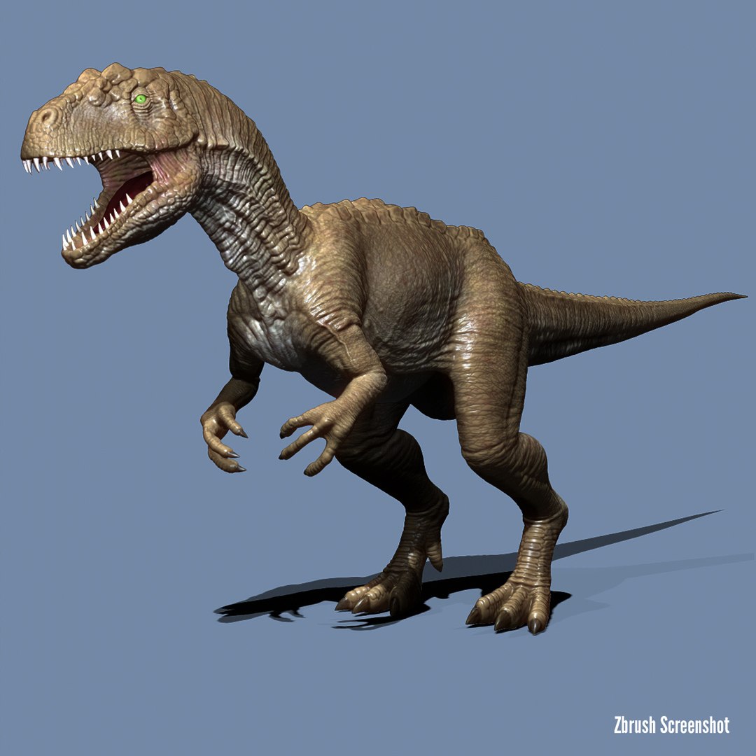 3d Allosaurus Fragilis Dinosaur