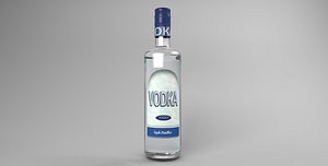 3D basic vodka bottle