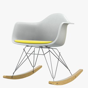 eames dsw plastic rocking 3D model