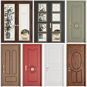3D Set Classic Door 05