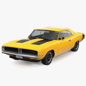 3D Dodge Charger Yellow