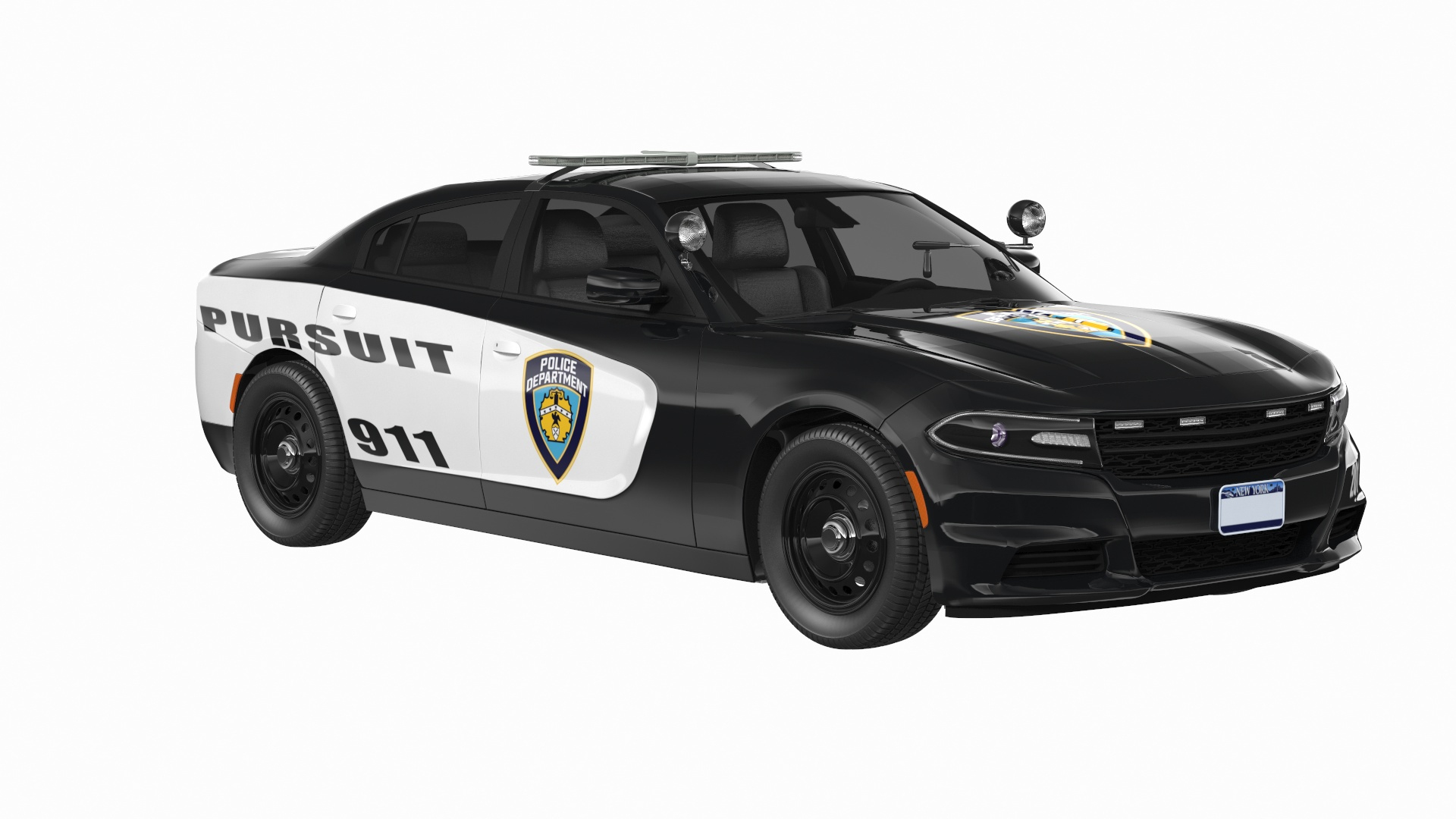 Police Car Generic Model - TurboSquid 1518306