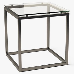 square end table metal 3D