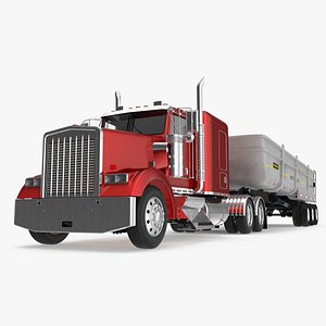 3D Commercial Dump Trailer