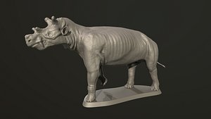3D Uintatherium 3D print model