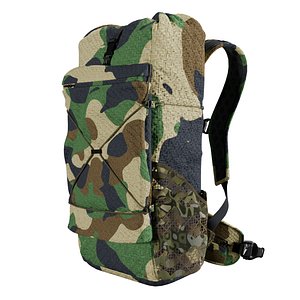 3D Military bag model